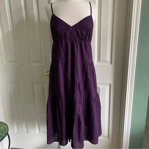 Purple Strappy Maxi Dress